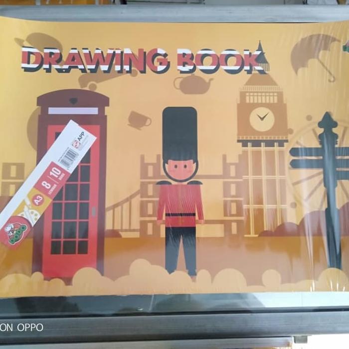 yf6l- Grosir Sepak Buku Gambar Dodo A3 Besar 1Pak Isi 10Buku/Buku Gambar A3 Dodo/Drawing