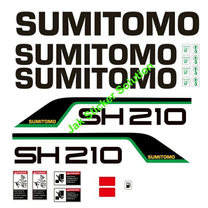 Stiker Excavator Sumitomo Sh210-5 Decal Sticker Alat Berat