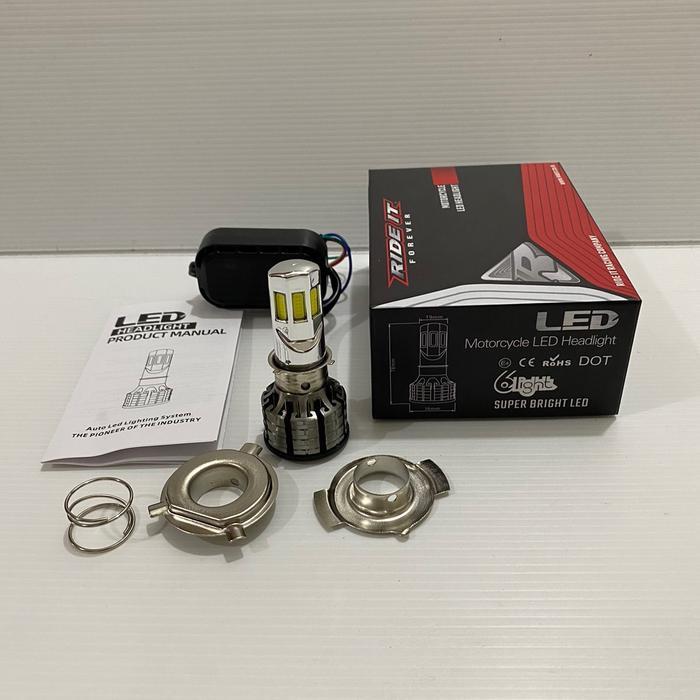 Limited Lampu Depan Led 6 Sisi Ride It Putih Terlaris