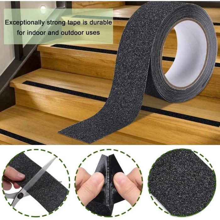 3b88t- Vinnatsu-5M*2.5/5Cm Lakban Anti Slip Lakban Anti Slip Untuk Lantai Slip Safety Walk