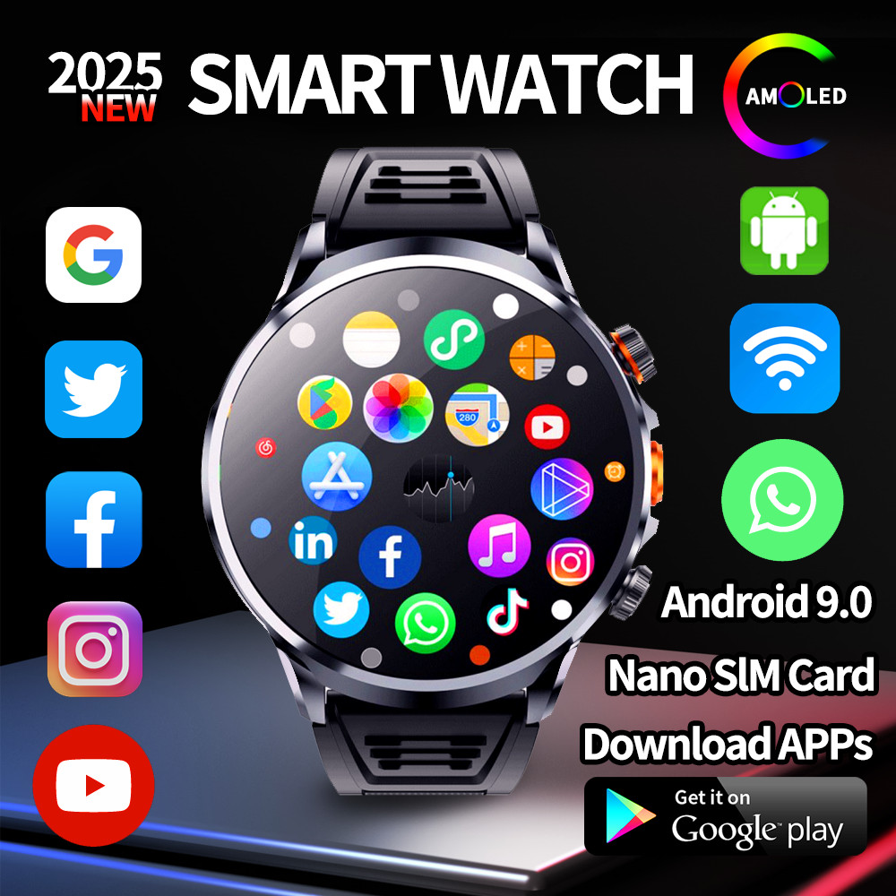 5G Android Smart Watch 1.95Inch Large Screen 32Gb Ram 512Gb Rom 4G Full Network Smartwatch Google