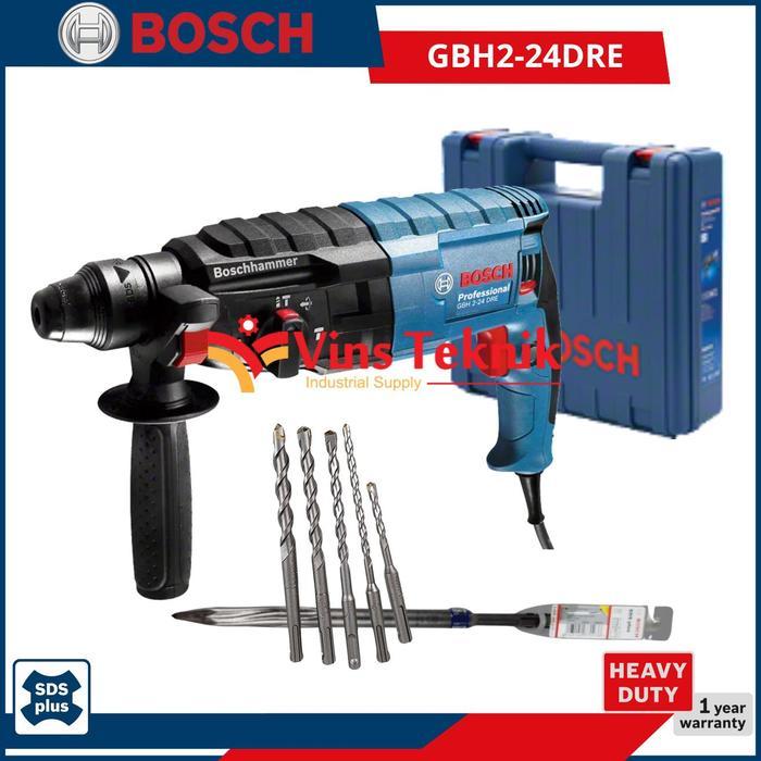 Mesin Bor Beton Rotary Hammer 24MM Bobok Beton GBH 2-24 DRE BOSCH GBH2-24DRE
