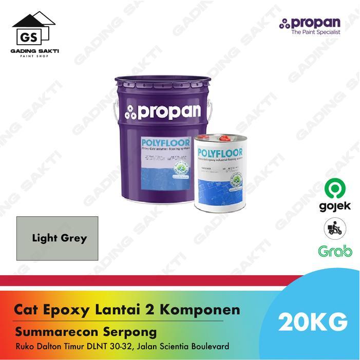 Propan Polyfloor PFT 253 Light Grey / Cat Epoxy Lantai Pail 20Kg Set