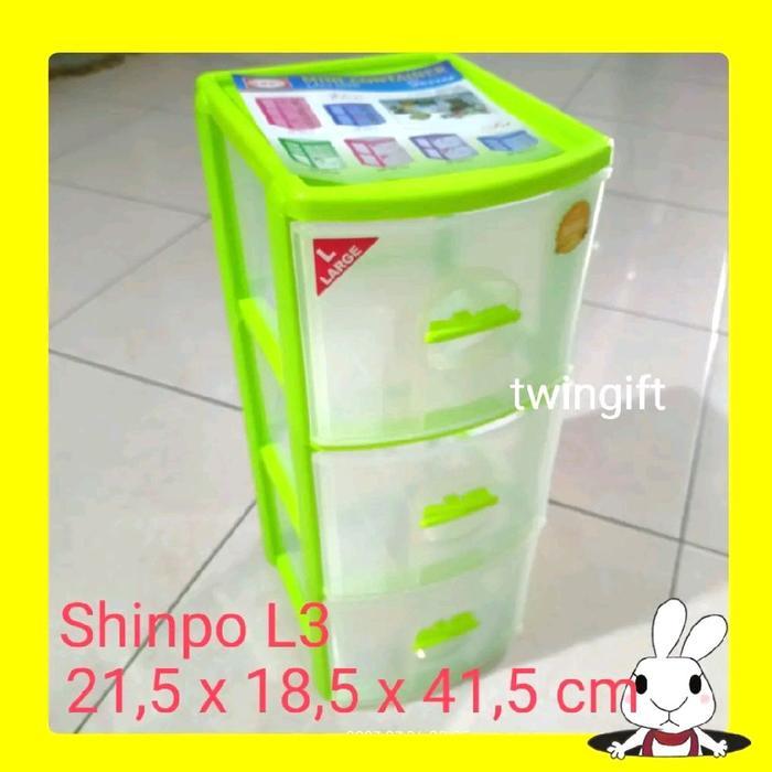Promo Rak Container Laci, Besar, Shinpo Susun 3