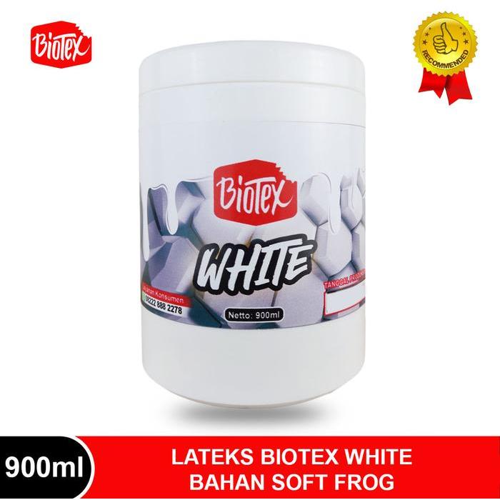 LATEKS BAHAN SOFT FROG BIOTEX WHITE KEMASAN 900 ML LATEX CAIR UNTUK BIKIN UMPAN PANCING KODOK TIRUAN