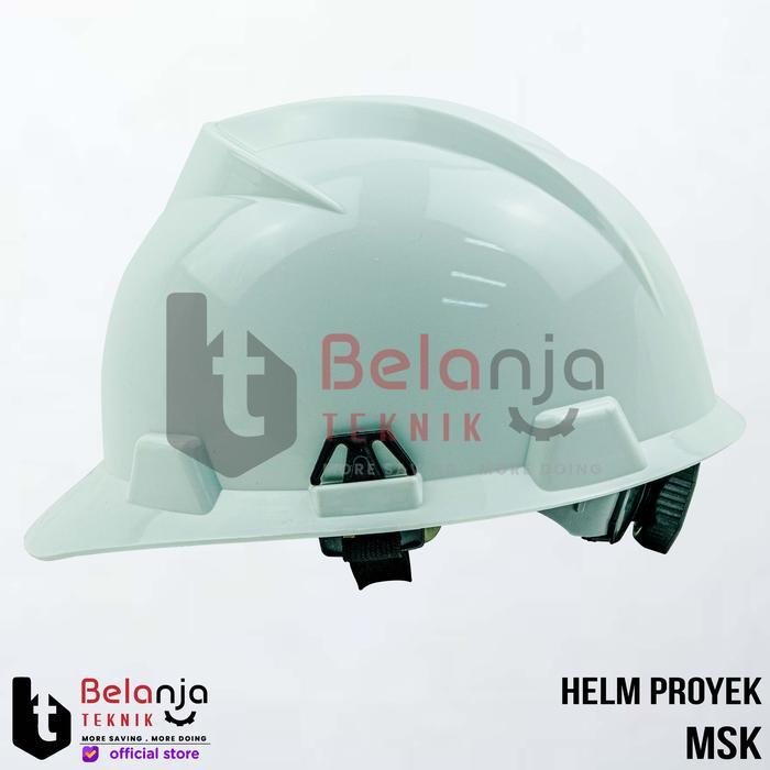 MSK HELM PROYEK SAFETY HELM SNI PUTIH HELM PROYEK TUKANG SAFETY HELM