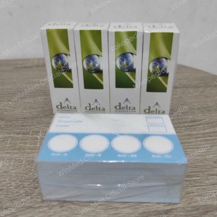 TES GOLONGAN DARAH DELTA 1 SET / REAGEN GOLONGAN DARAH + KARTU