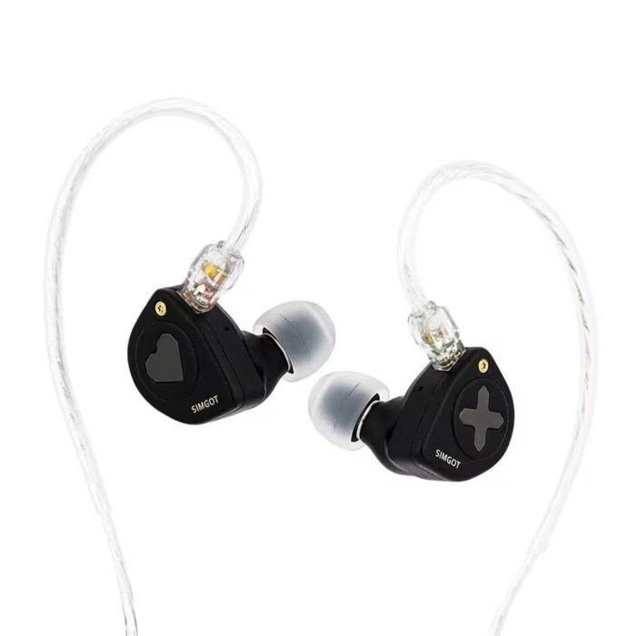 SIMGOT EW300 1DD+1PLANAR+1PZT TRIBRID DRIVER IN EAR MONITOR EARPHONE