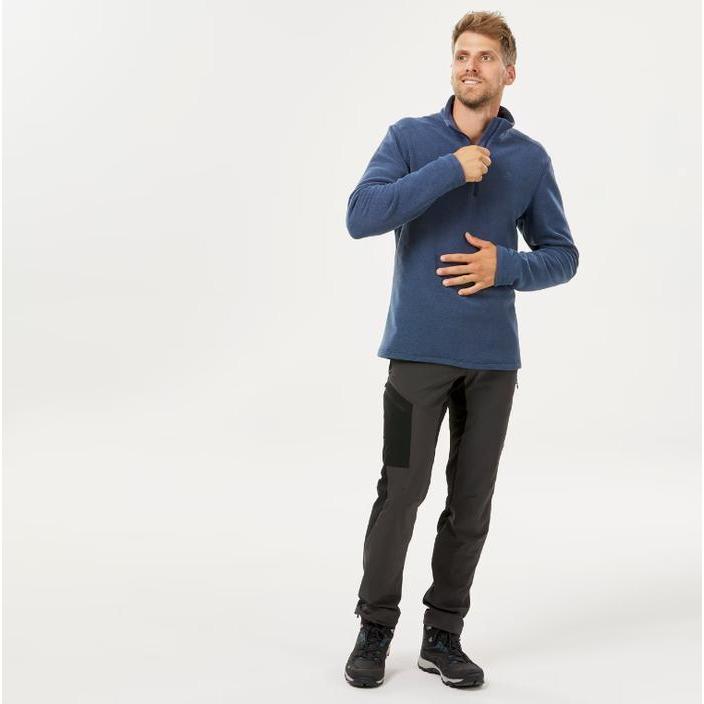 QUECHUA MH100 Jaket Fleece Mendaki Gunung Pria Hangat Nyaman