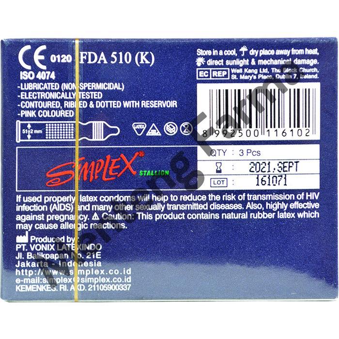 11wa- Kondom Simplex Stallion - Isi 12