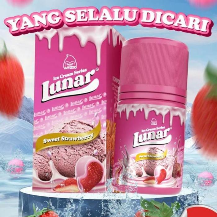 LUNAR SWEET STRAWBERRY ICE CREAM 60ML BY VAPEZOO