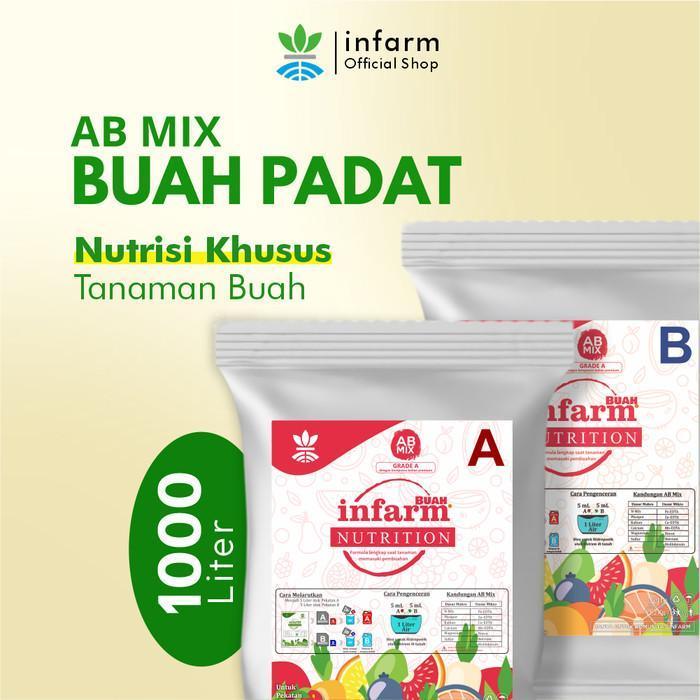 INFARM - Nutrisi Tanaman AB Mix Strawberry 1000 Liter Hidroponik Tanah, AB Mix Cair Nutrisi