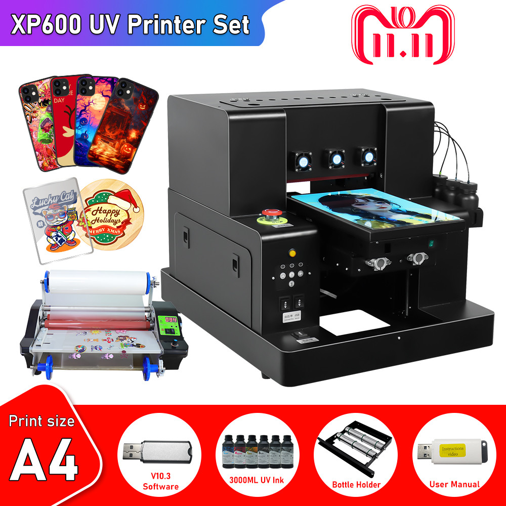 A4 Uv Dtf Printer For Epson Xp600 Printer Head Uv Dtf Sticker Printer