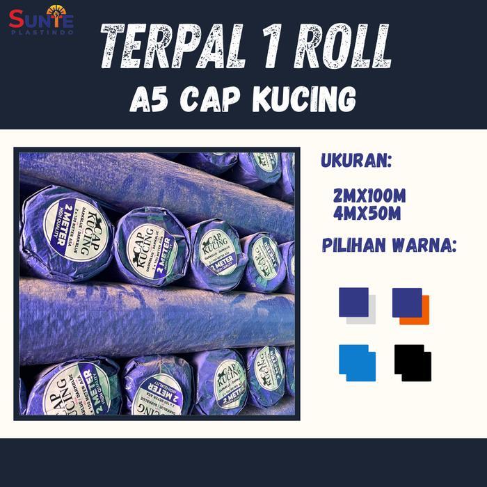 TERPAL PLASTIK A5 CAP KUCING UKURAN SATU ROLL