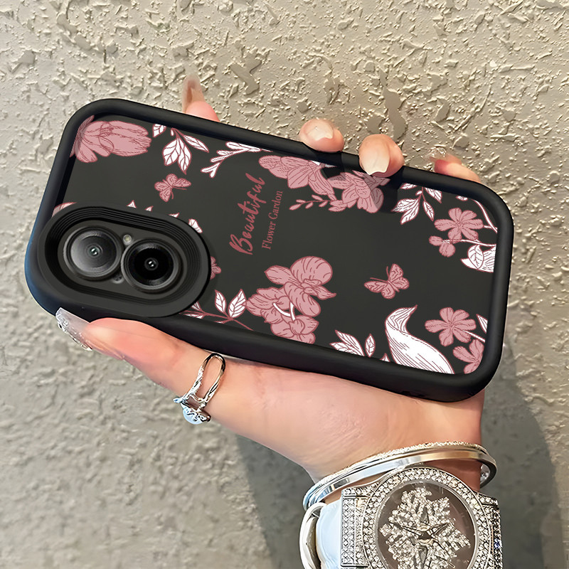 Casing Hp Untuk Realme C67 Realme 12 Lite Case Casing Bunga pola Kasus HP Tangga Langit Mewah Siliko