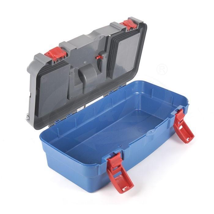 TOOLHOME- Hl Tool Box Besar 16 In X 10 Kotak Perkakas Plastik Kuat Kenmaster Tool Box