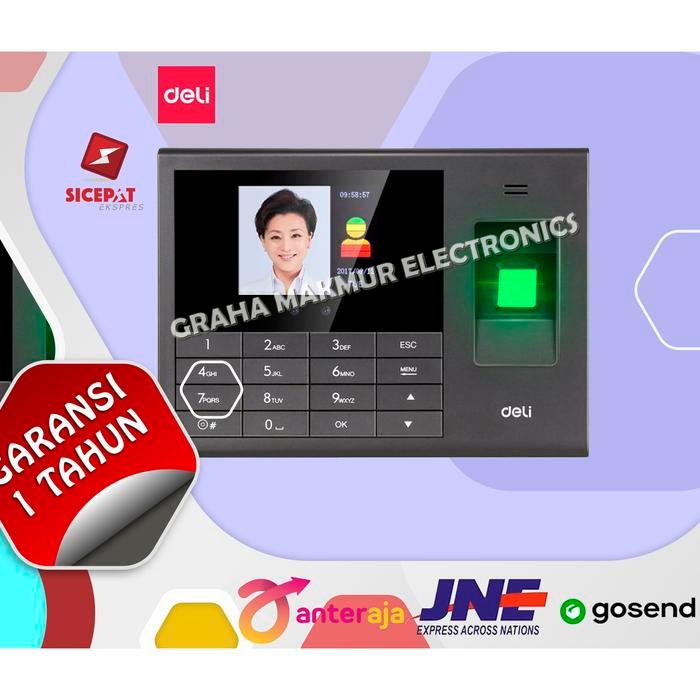 Deli Mesin Absensi Wajah E3765