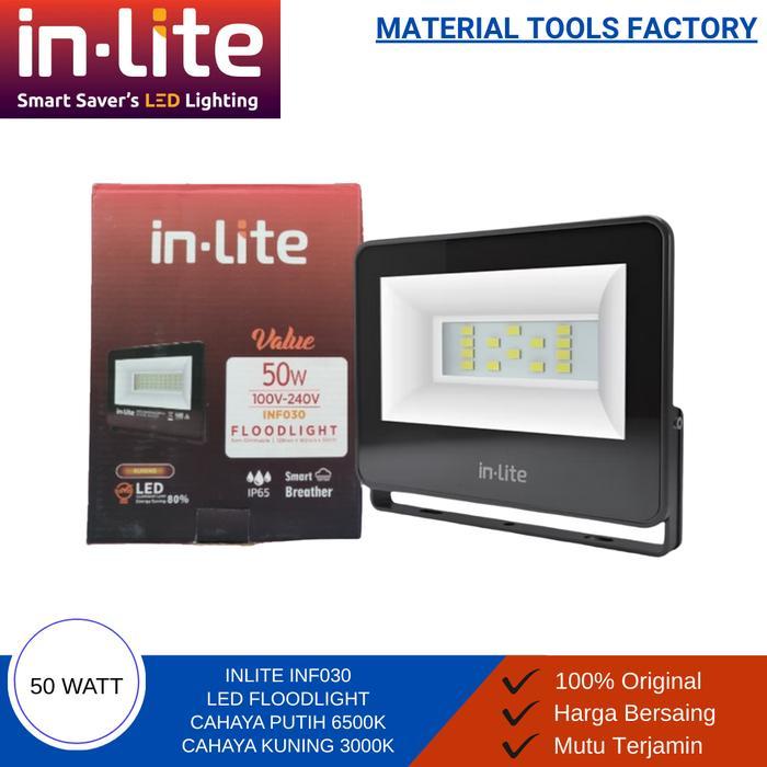 Lampu Sorot Taman In-Lite 50 Watt - Lampu flood light inlite INF030