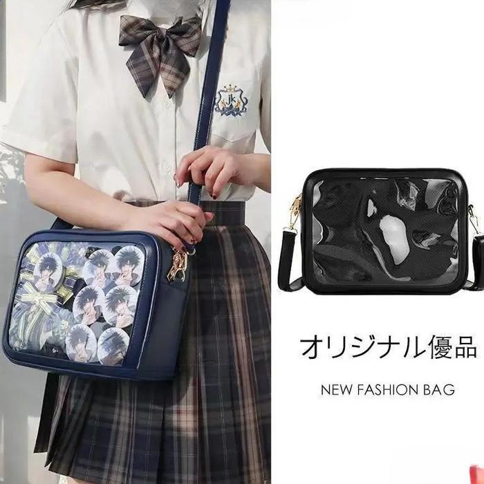 dapi Itabag Tas Slempang Untuk Badges Tas Kuliah Tas Anime Transparan Tas Itabag Untuk Simpan