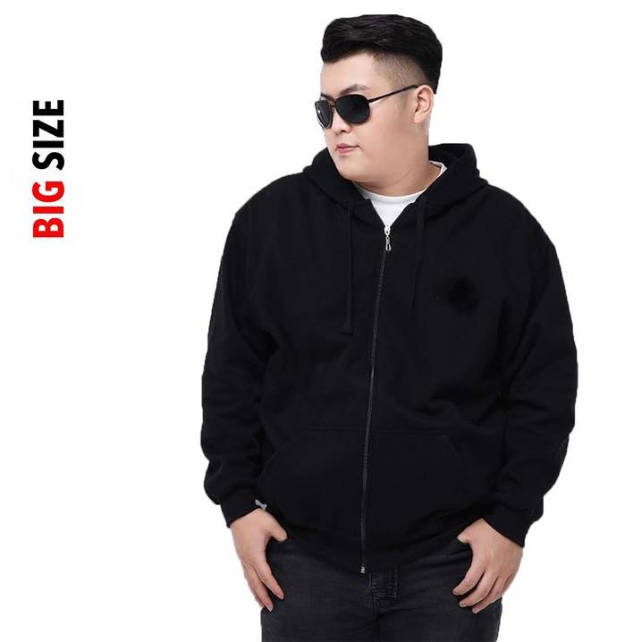 NOSH Jaket Pria Big Size Jacket Hoodie Jumbo - Vin