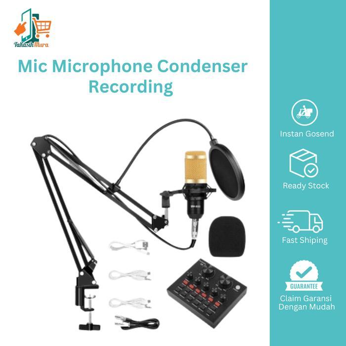 PROMO Mic Microphone Condenser Recording Profesional Condenser Broadcasting
