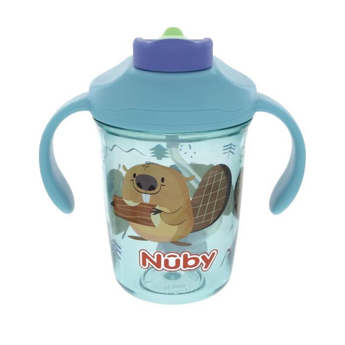 Nuby 2 Handle Multifunction Flip-It Cup 240ml - Gelas Anak dengan sedotan - Lavie baby house