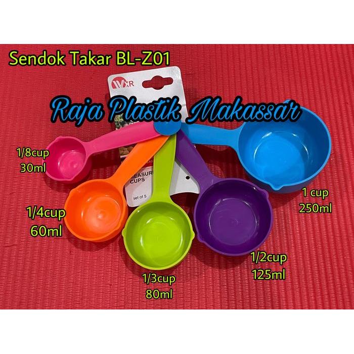 Sendok Takar 5 ukuran 30ml-250ml