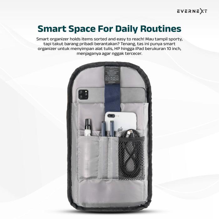 EVERNEXT Tas Ransel Pria Backpack Pria Daily Casual Tas Punggung Ransel Strive Daily Traveling