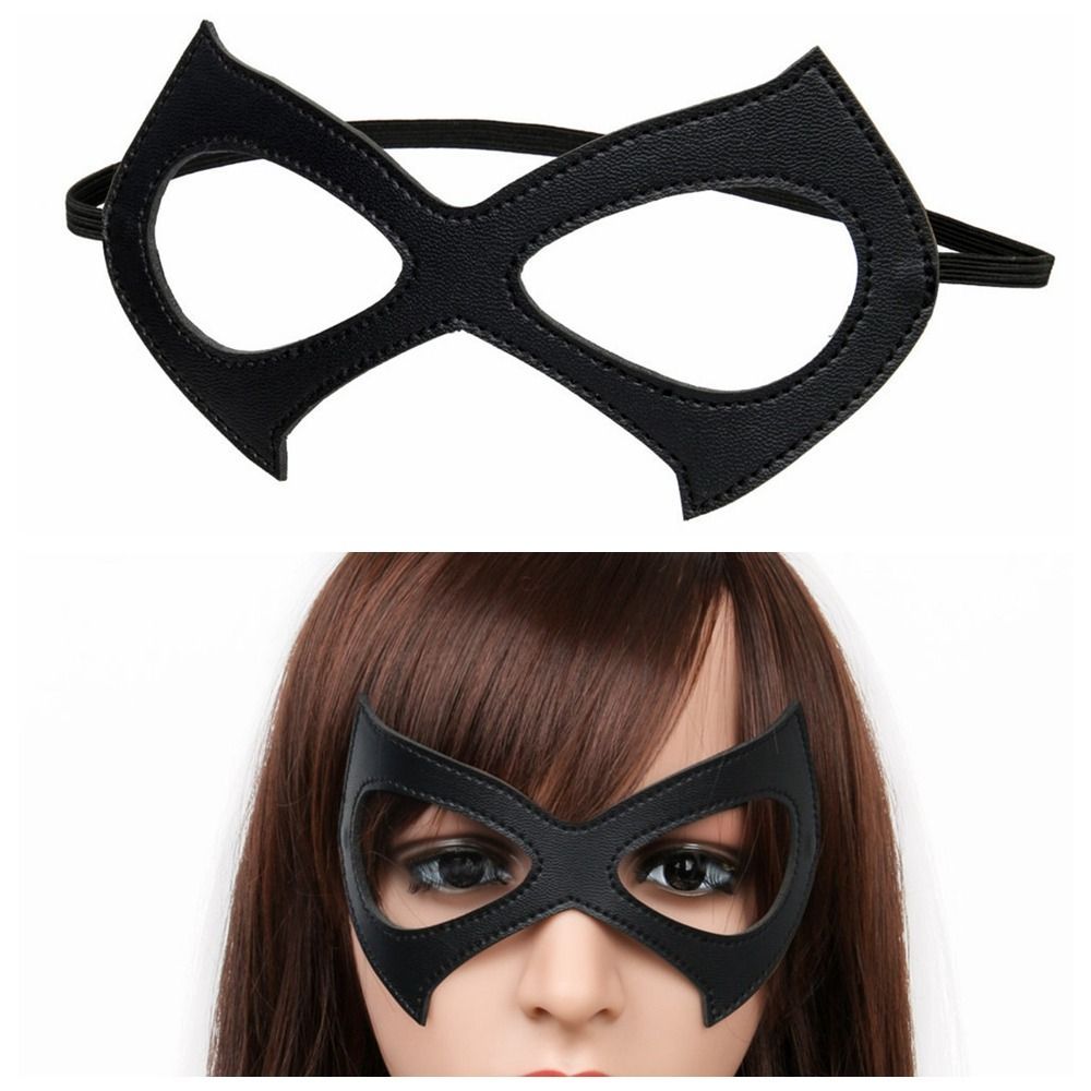 Diy Half Face Mask With Elastic Band Black Eye Mask Cosplay Masks Hollow Erotic Face Cover For Women