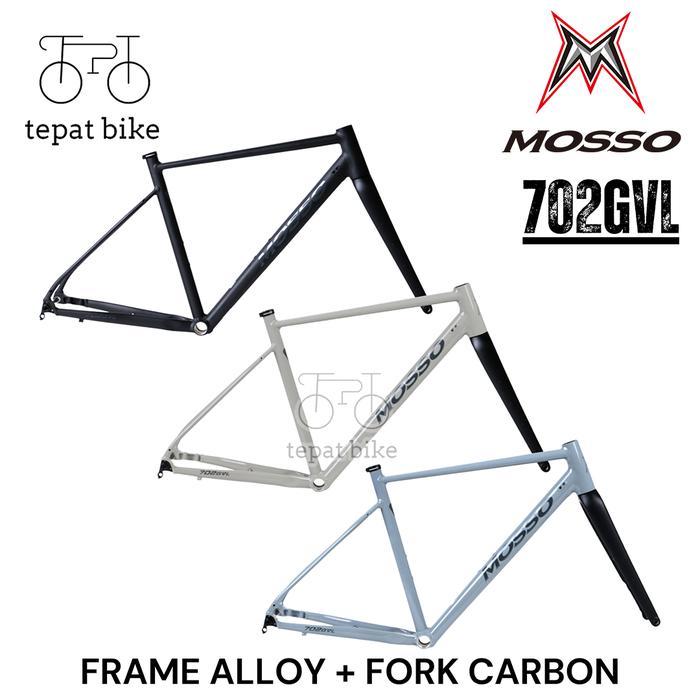FRAME FORK MOSSO 702GVL GRAVEL BIKE ALLOY 7005 RINGAN + FORK CARBON T700 / MOSSO 702 GVL