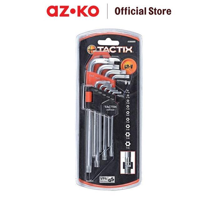 Tactix Set Kunci L Torx T10-T50 9 Pcs