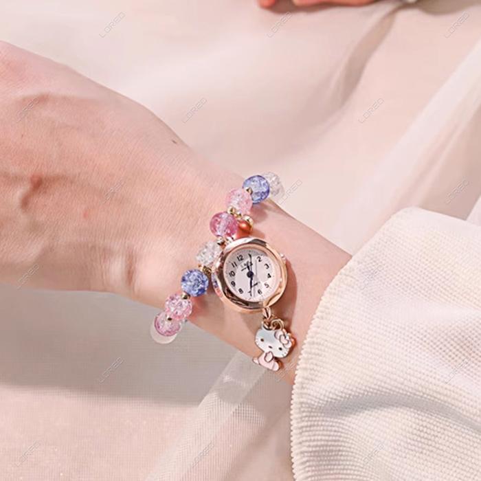 Loreo - Jam Tangan Wanita Model Gelang Tassel Bracelet Analog Watch Fashion