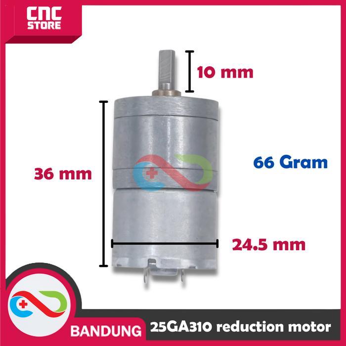 NEWTRIC- Motor Dc Gearbox 25Ga310 Metal Gear High Torque 12V Dc Gear Box