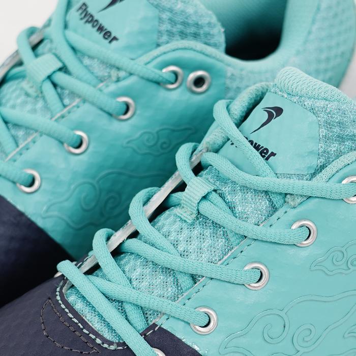 Terbaru Flypower Borobudur Sepatu Olahraga Badminton Tosca/Navy/White