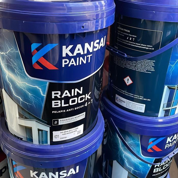 Kansai Paint rain block cat waterproofing Grey (Abu-abu) 20kg