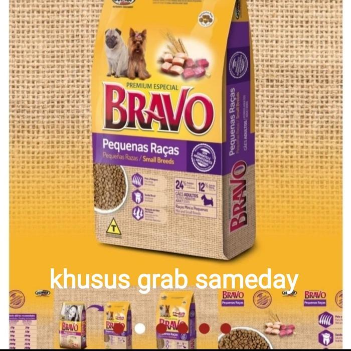 BRAVO DOG FOOD SMALL BREED PREMIUM SPESIAL 20 KG MAKANAN ANJING sameda