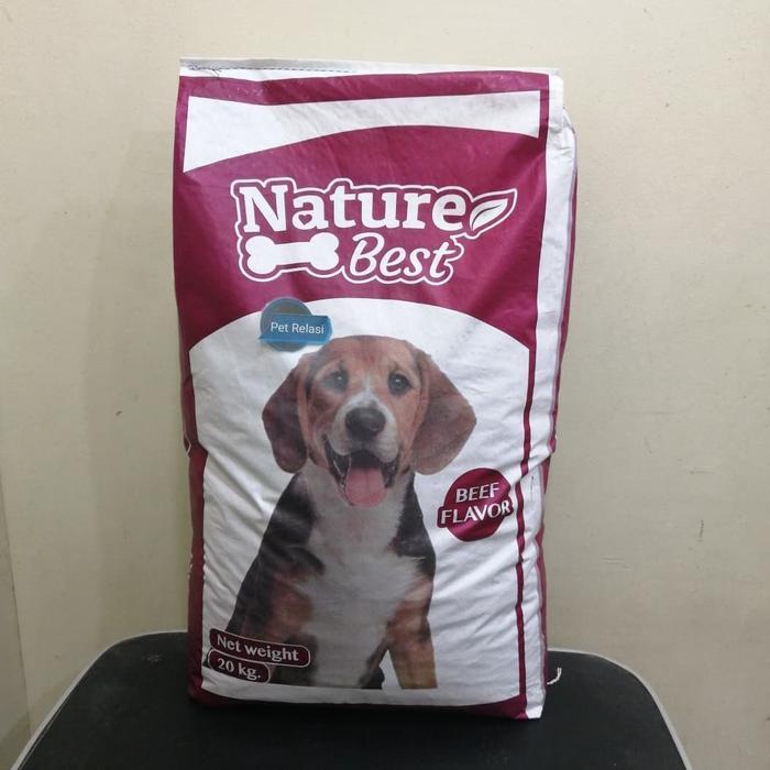 Makanan Anjing 20 kg / Dog Food 20 kg Nature Best Adult Beef