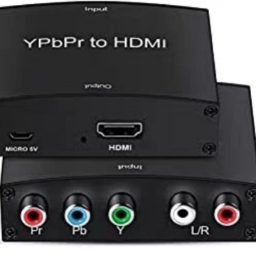 Konverter YPBPR ke HDMI Konverter RGB ke HDMI Resolusi 1080P Kabel 15cm untuk TV Proyektor Gaming |A