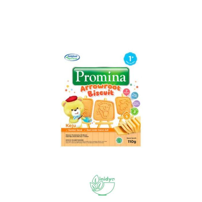 YTTA- Promina - Arrowroot Biskuit Rasa Susu, Keju, Coklat 110Gr Cemilan Cookies Bayi Biskuit