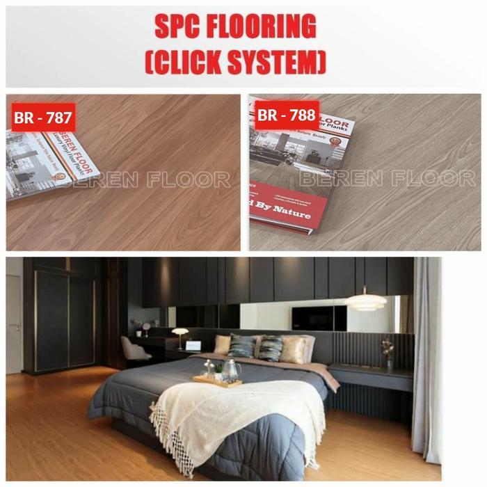 LANTAI SPC BEREN FLOORING VINYL CLICK TANPA LEM BEREN FLOOR SPC 5MM FLOORING VINYL