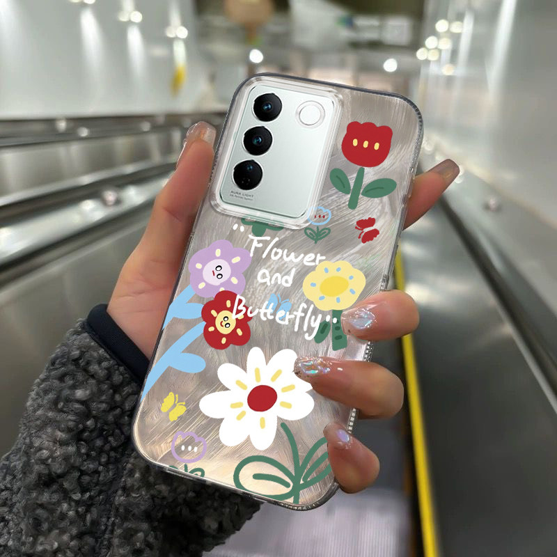 Casing Hp Untuk VIVO V27 5G V27 Pro Case Casing HP Softcase ponsel silikon tahan jatuh transparan ca