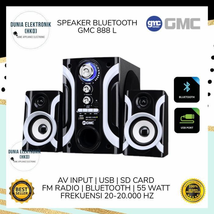 Speaker Gmc 888L Bt 888 L Bt Speaker Aktif Multimedia Bluetooth Usb Fm