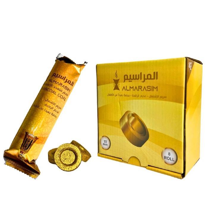 [1box] Arang Magic GOLD Almarasim Golden Charcoal Areng Magic Emas