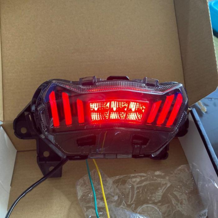 Stoplamp Aerox new Connected shark power Lampu stop LED Aerox new RGB