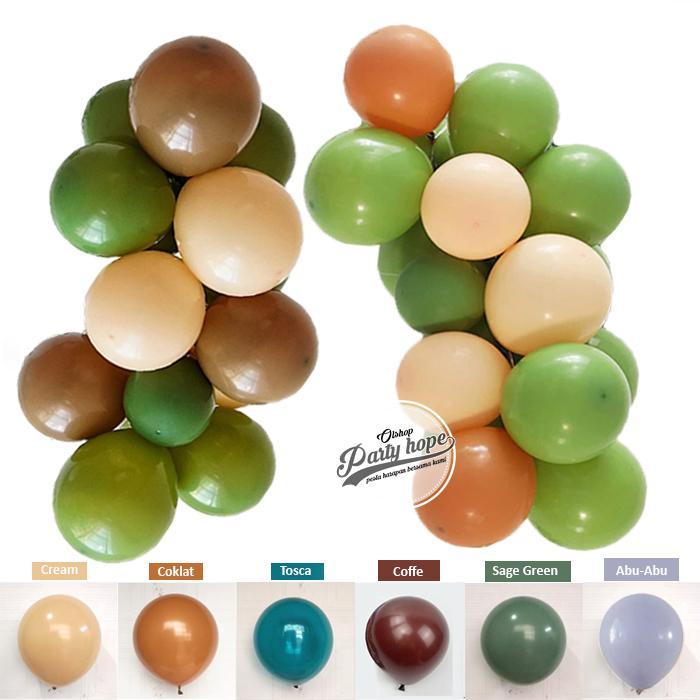 g8iv- Balon Latex Retro Isi 100 / Balon Latex Retro Vintage 100/ Balon Dekor