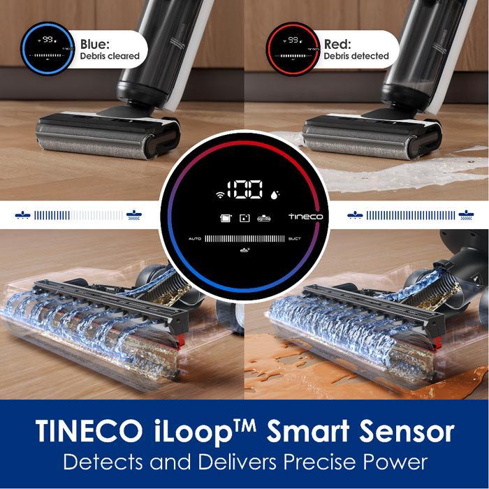 xeyt- Tineco Floor One S6 Flashdry Self - Cleaning Smart Wet Dry Cordless Stick Vacuum