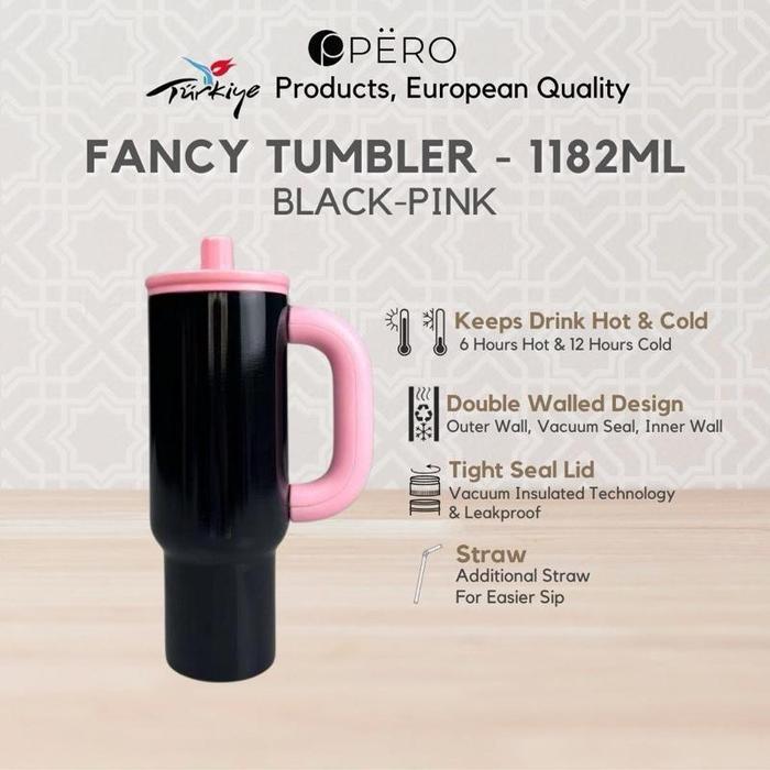 [JORDI ONSU] READY - Pero Fancy Tumbler Permos 1182ML With Handle / Botol Minum Tumbler Vakum Anti
