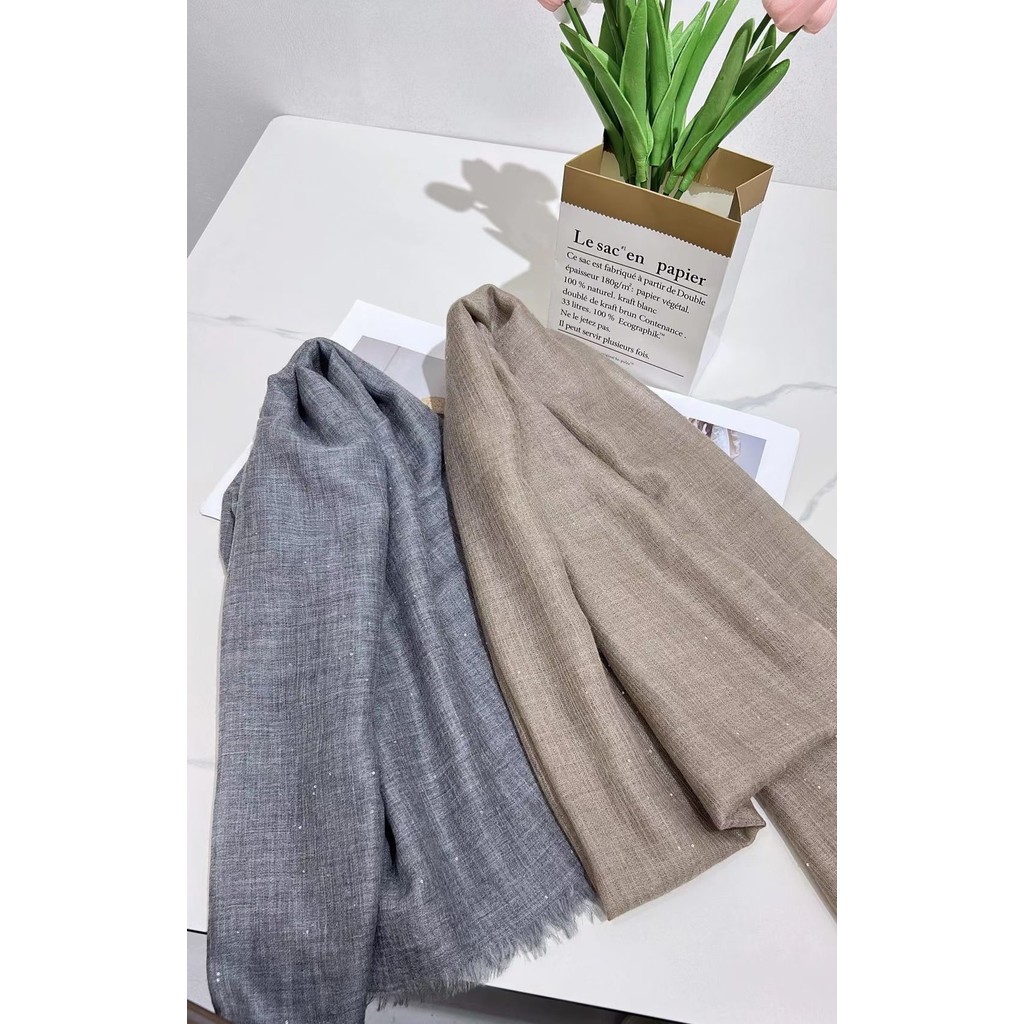 Luxurious Shimmer Cashmere Shawl