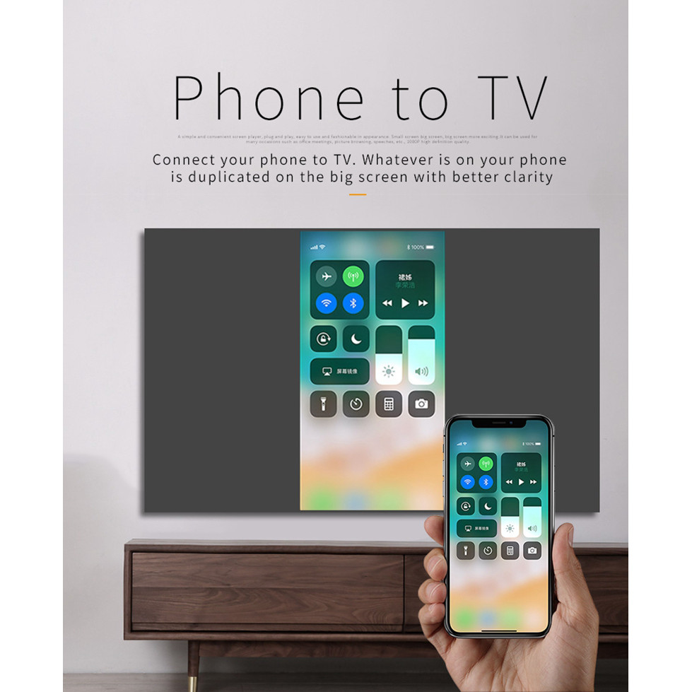 - Wireless Wifi Hdmi-Compatible Video Adapter For Ipad Iphone 11 12 For