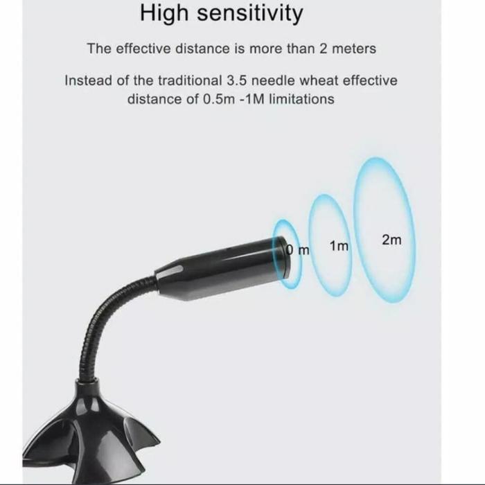 Microphone - Mic Condenser Usb Desktop Komputer Laptop Pc Zoom